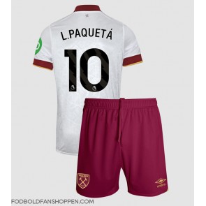 West Ham United Lucas Paqueta #10 Tredjetrøje Børn 2024-25 Kortærmet (+ Korte bukser)